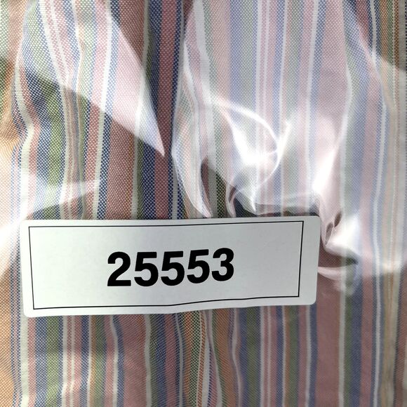 L.L. Bean Pastel Striped Button Down Shirt Sz M Women's Cottagecore Farmhouse - Picture 11 of 11